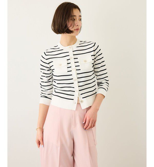 ROPE「ポケットディテールコンパクトカーディガン/イージーケア」|カーディガン|