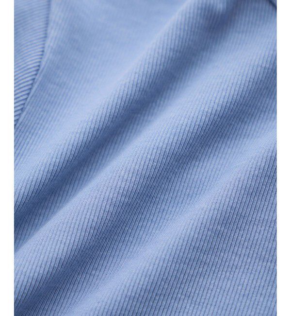 ROPE「コンフォートリブハーフスリーブカットソー(5分袖)/イージーケア・接触冷感」|Tシャツ・カットソー|