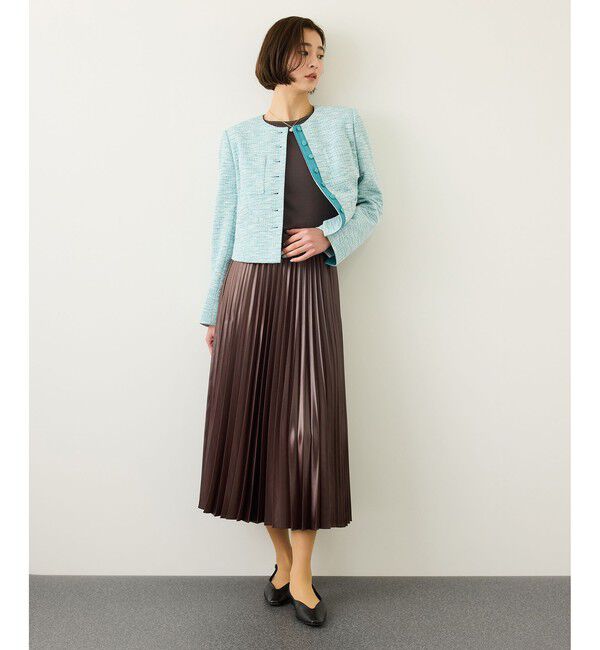 ROPE「コンフォートリブハーフスリーブカットソー(5分袖)/イージーケア・接触冷感」|Tシャツ・カットソー|