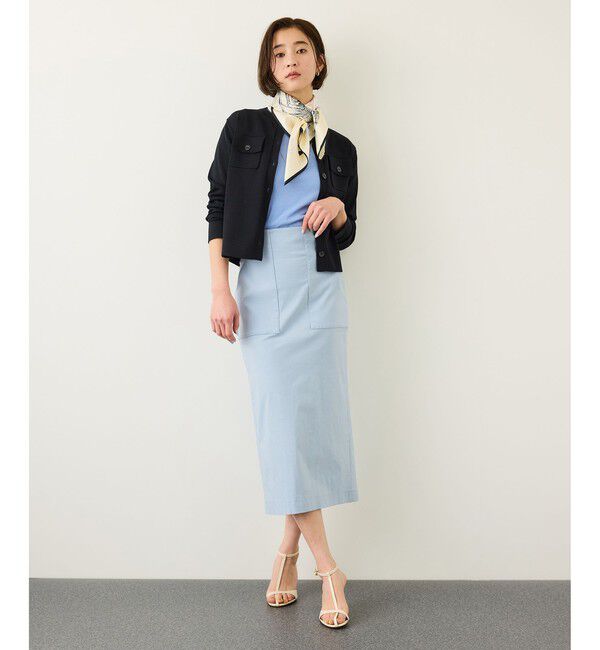 ROPE「コンフォートリブハーフスリーブカットソー(5分袖)/イージーケア・接触冷感」|Tシャツ・カットソー|