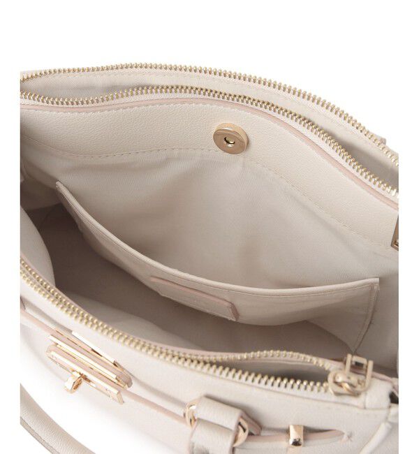 VIS「【新色追加】【2WAY】フロント金具3層トートバッグ」|ショルダー・メッセンジャー|