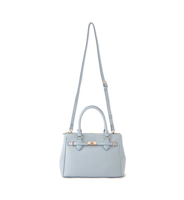 VIS「【新色追加】【2WAY】フロント金具3層トートバッグ」|ショルダー・メッセンジャー|