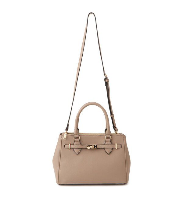 VIS「【新色追加】【2WAY】フロント金具3層トートバッグ」|ショルダー・メッセンジャー|