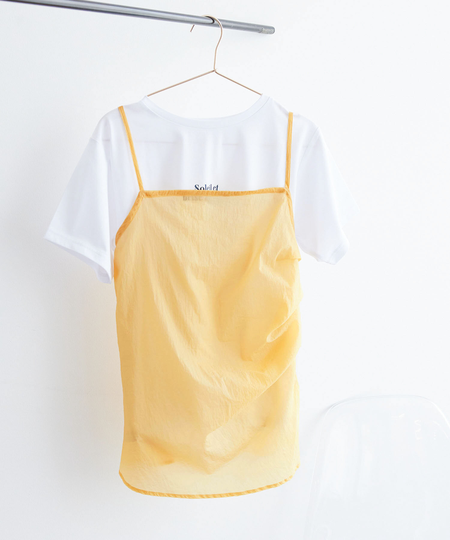 ROPE PICNIC PASSAGE「シアーミドル丈レイヤードキャミソール」|ベスト・ジレ|