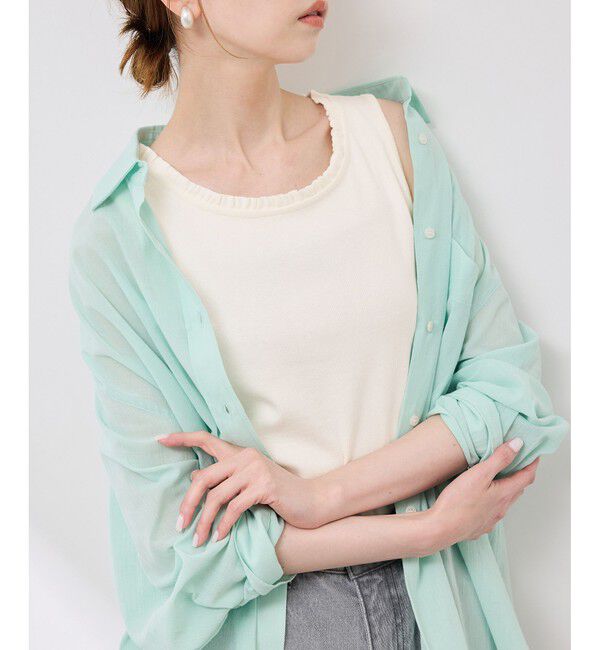 Rope&rsquo;Picnic「襟フリルタンクトップ」|タンクトップ|