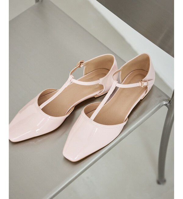 ROPE PICNIC PASSAGE「Tストラップセパレートパンプス」|パンプス|ピンク系(65)