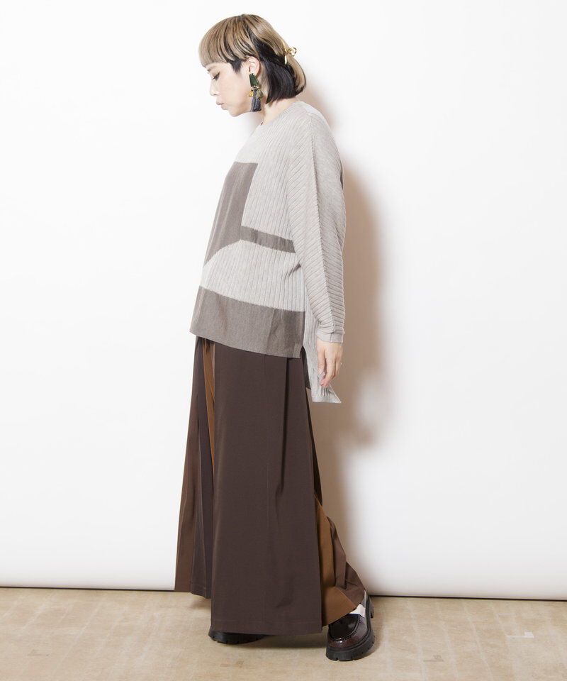  「トライカラータックパンツ」|その他|