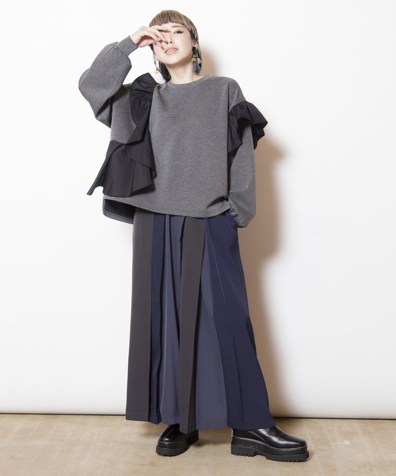  「トライカラータックパンツ」|その他|