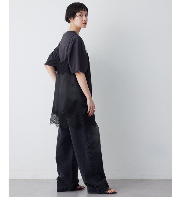  「サテンレースキャミソール」|シャツ・ブラウス|