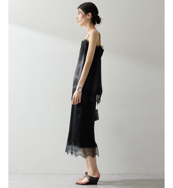  「サテンレースキャミソール」|シャツ・ブラウス|