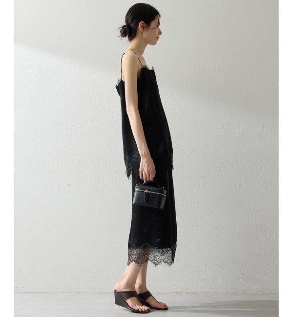  「サテンレースキャミソール」|シャツ・ブラウス|