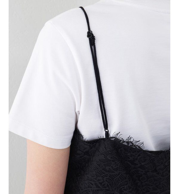  「サテンレースキャミソール」|シャツ・ブラウス|