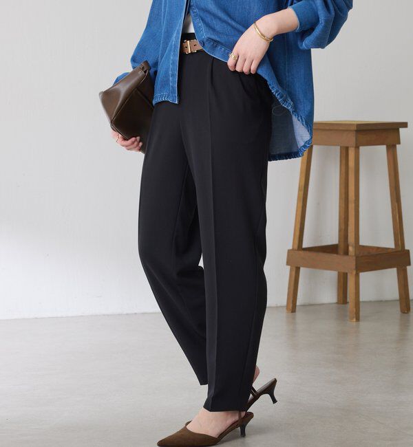  「ジャージスリムテーパードパンツ/セレモニー」|チノ|