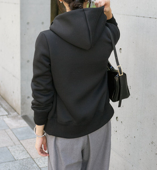  「【WEB限定/キレイめ上品】スポンジダンボールZIPパーカーカットソー」|パーカー|