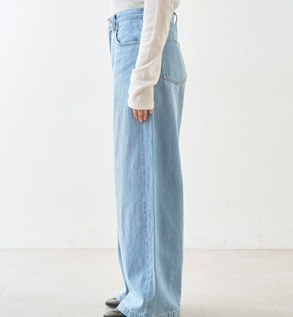  「【RIMH（リムエイチ）】クリーンワイドデニム」|デニム|
