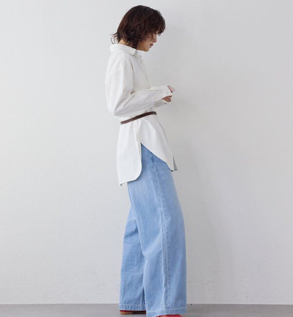  「【RIMH（リムエイチ）】クリーンワイドデニム」|デニム|