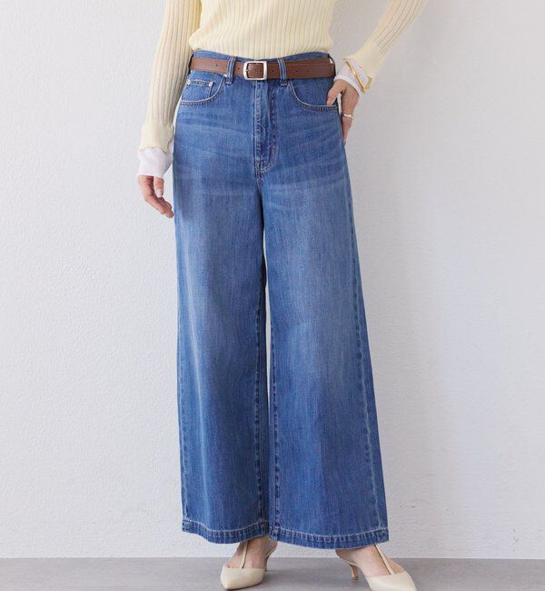  「【RIMH（リムエイチ）】クリーンワイドデニム」|デニム|