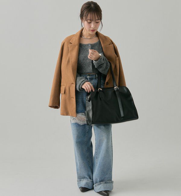  「【@sktnnm企画】ステッチラインボストンBAG」|トートバッグ|