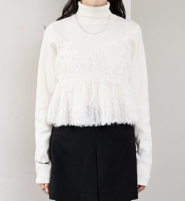  「フェザーフリンジ キャミビスチェ」|シャツ・ブラウス|