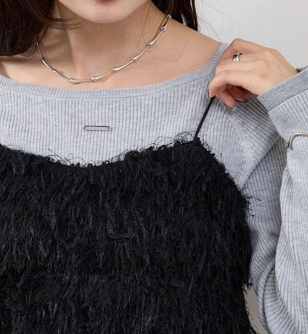  「フェザーフリンジ キャミビスチェ」|シャツ・ブラウス|