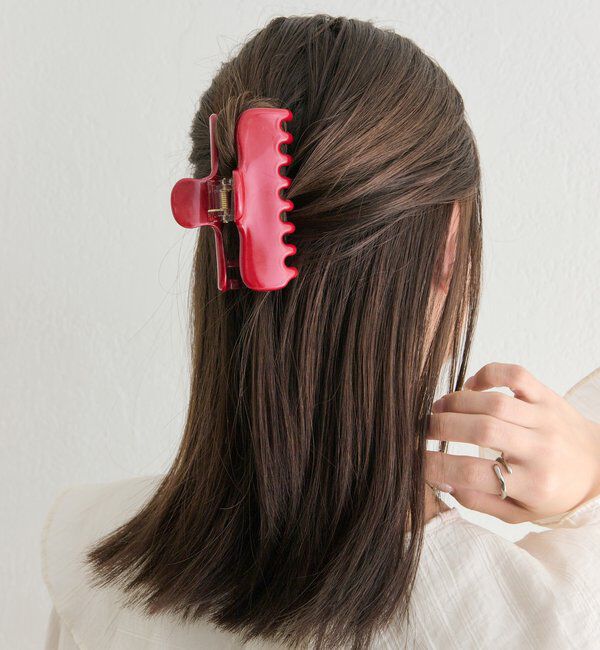  「カラーヘアクリップ」|その他|レッド