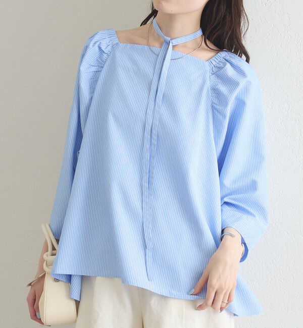  「チョーカーリボンパフブラウス」|シャツ・ブラウス|