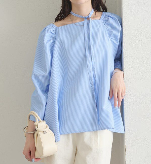  「チョーカーリボンパフブラウス」|シャツ・ブラウス|