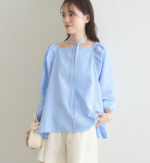  「チョーカーリボンパフブラウス」|シャツ・ブラウス|