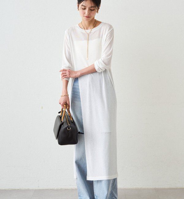  「シアーハイスリットワンピース」|ワンピース|