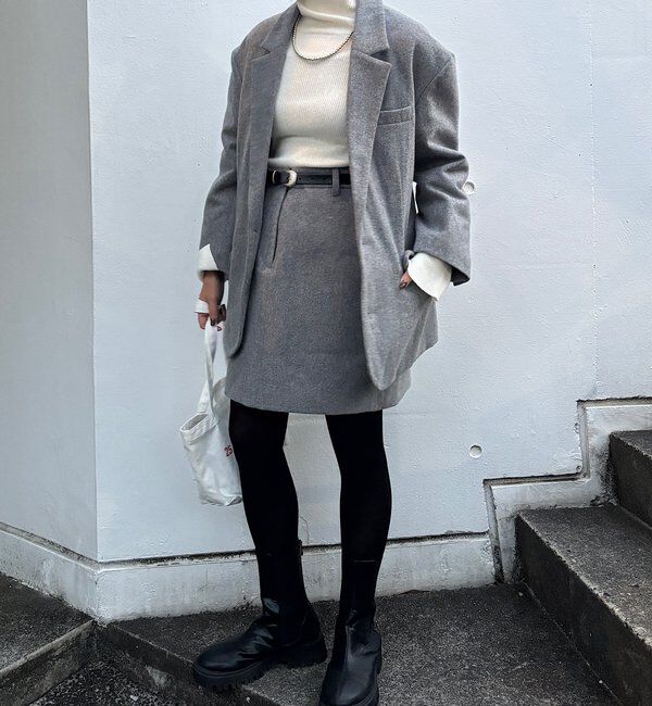  「ウールミニスカート」|スカート|