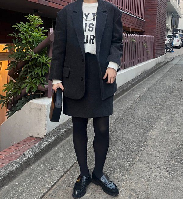  「ウールミニスカート」|スカート|