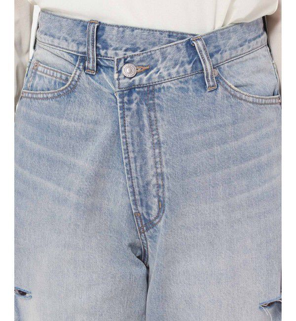 LOWRYS FARM「ＣＯＮＥ／アシメデニムパンツ」|デニム|