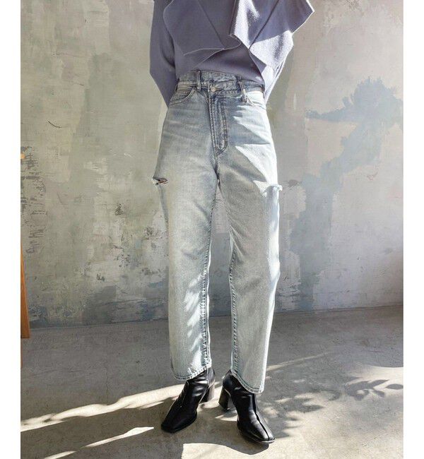 LOWRYS FARM「ＣＯＮＥ／アシメデニムパンツ」|デニム|