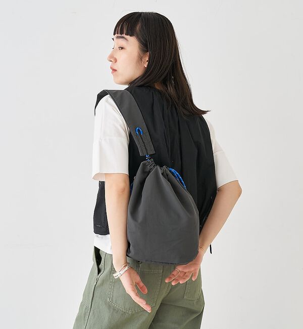 collex「【WEB限定】【EARTH MADE】撥水ナイロンパラコードボンサックバッグ」|ショルダー・メッセンジャー|ブラック