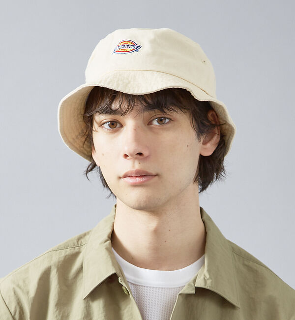 ABAHOUSE「【DICKIES/ディッキーズ】ICON BUCKET HAT/アイコンロゴバケ」|その他|オフホワイト