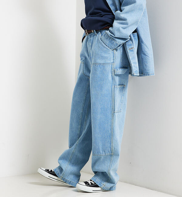 ABAHOUSE「【UNIVERSAL OVERALL/ユニバーサルオーバーオール 】WNEE D」|デニム|