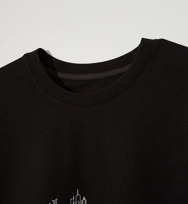 ABAHOUSE「【CITY】刺繍 ポンチ 半袖Tシャツ」|Tシャツ・カットソー|