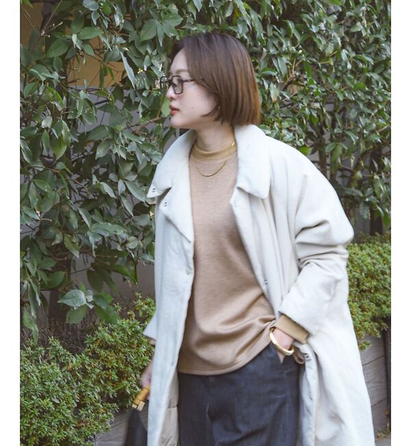 qualite「【ラフすぎない大人のスウェット】ラメスウェットプルオーバー」|スウェット・ジャージ|