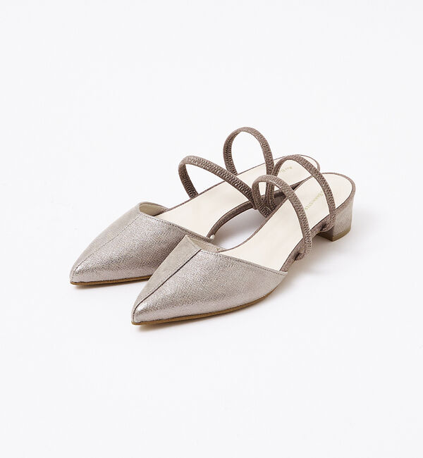 AU BANNISTER「【2WAYデザイン】マルチストラップパンプス」|サンダル|シルバー