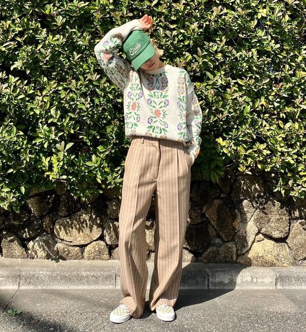 A_「【A_/エース】３Aロゴ柄ハイウエストパンツ」|その他|