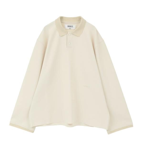 SOFFITTO「【BIRROT/ビロット】LAY2 LONG-SLEEVE POLO」|ニット・セーター|アイボリー