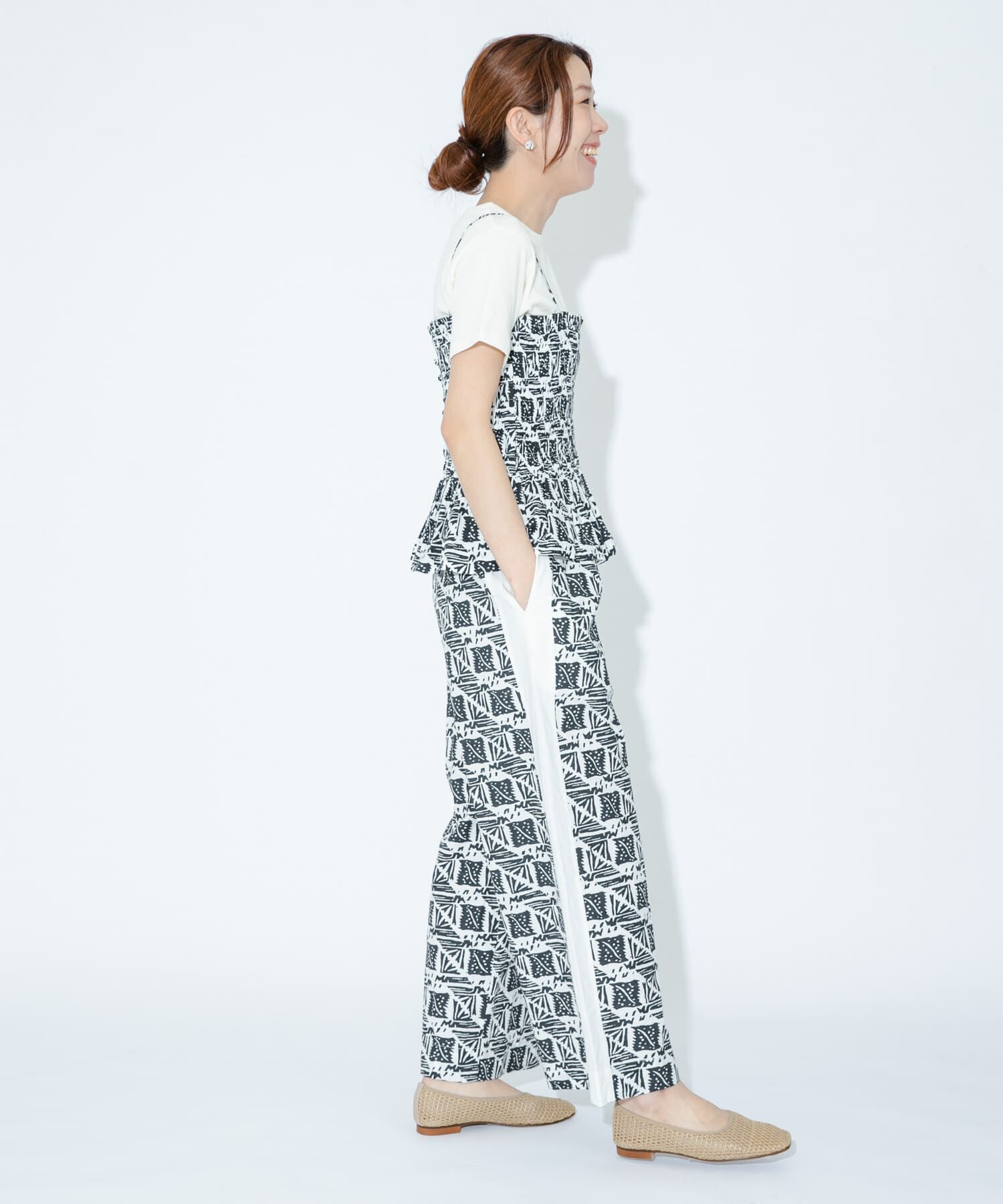 Sonny Label 「sara mallika　コットンポプリンプリントキャミ」|キャミソール|