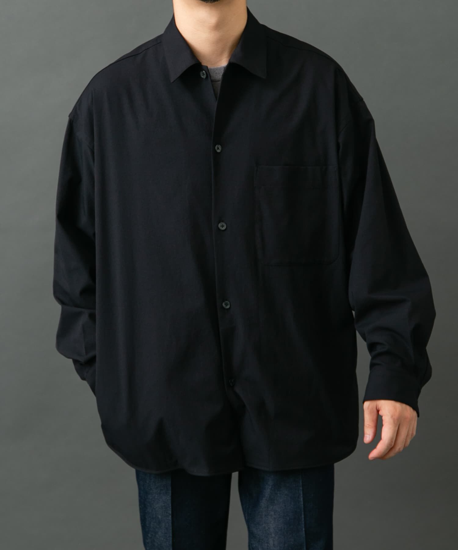 URBAN RESEARCH ROSSO「『セットアップ対応』MARUI ORIMONO　3H DryFabricストレッチシャツジャケット」|ノーカラーコート|