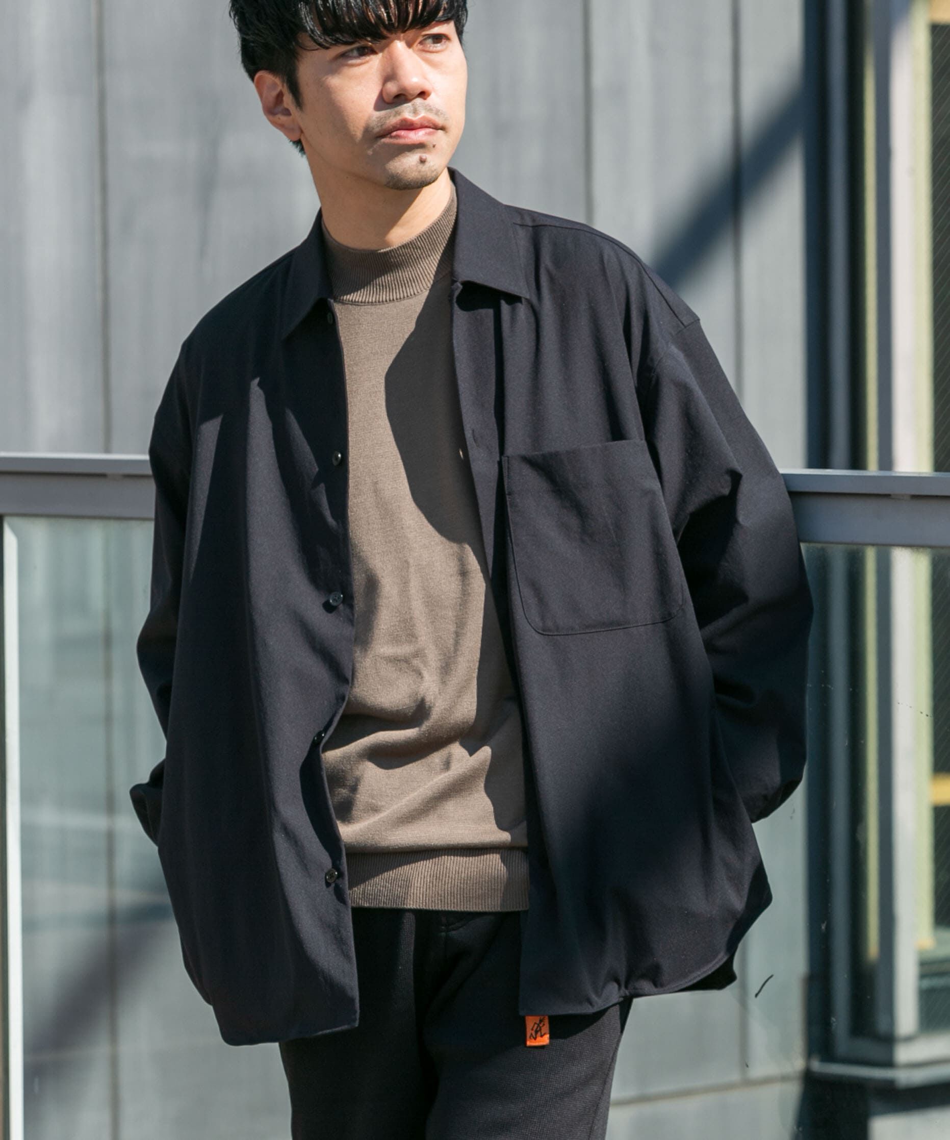 URBAN RESEARCH ROSSO「『セットアップ対応』MARUI ORIMONO　3H DryFabricストレッチシャツジャケット」|ノーカラーコート|