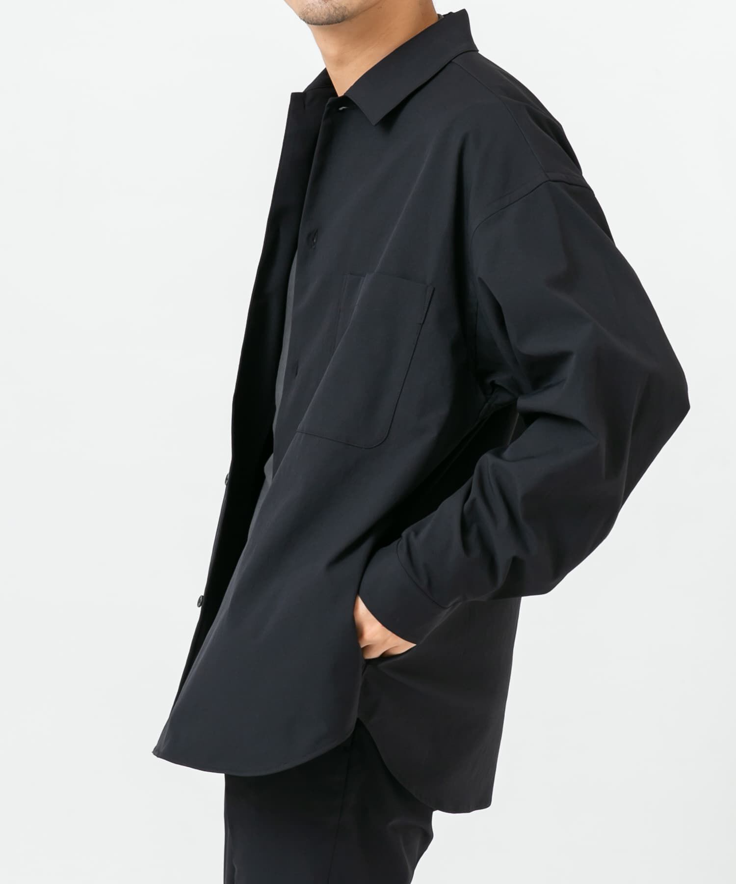 URBAN RESEARCH ROSSO「『セットアップ対応』MARUI ORIMONO　3H DryFabricストレッチシャツジャケット」|ノーカラーコート|