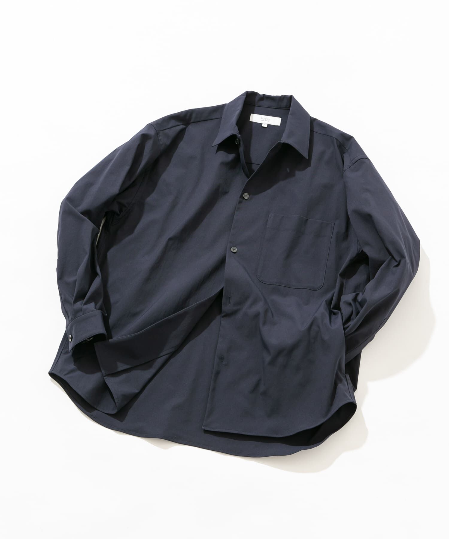 URBAN RESEARCH ROSSO「『セットアップ対応』MARUI ORIMONO　3H DryFabricストレッチシャツジャケット」|ノーカラーコート|ネイビー