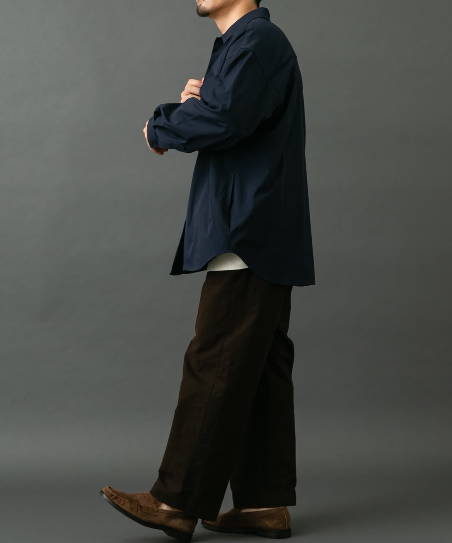 URBAN RESEARCH ROSSO「『セットアップ対応』MARUI ORIMONO　3H DryFabricストレッチシャツジャケット」|ノーカラーコート|