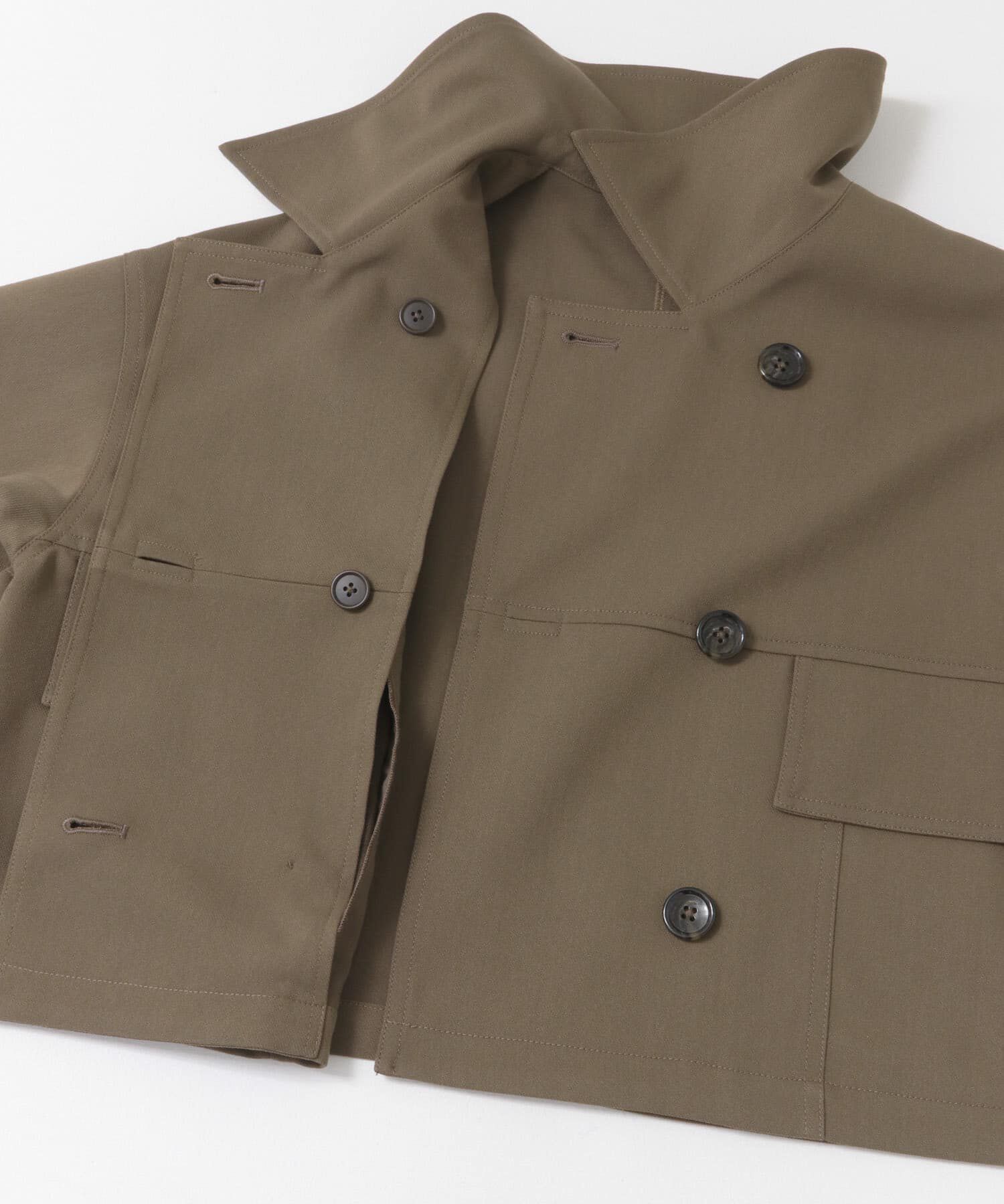 URBAN RESEARCH ROSSO「F by ROSSO　ビッグカラーダブルショートコート」|ノーカラーコート|