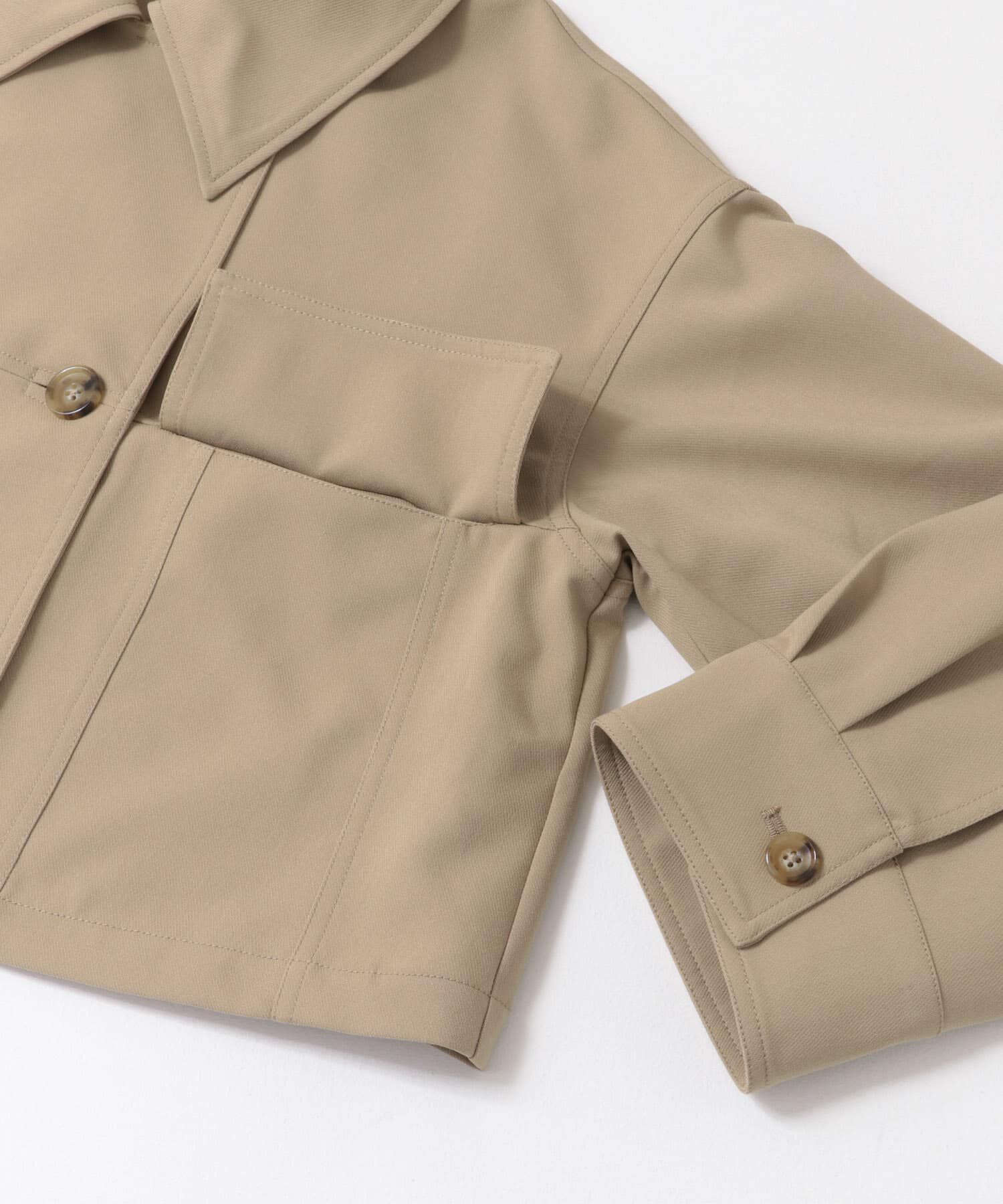 URBAN RESEARCH ROSSO「F by ROSSO　ビッグカラーダブルショートコート」|ノーカラーコート|