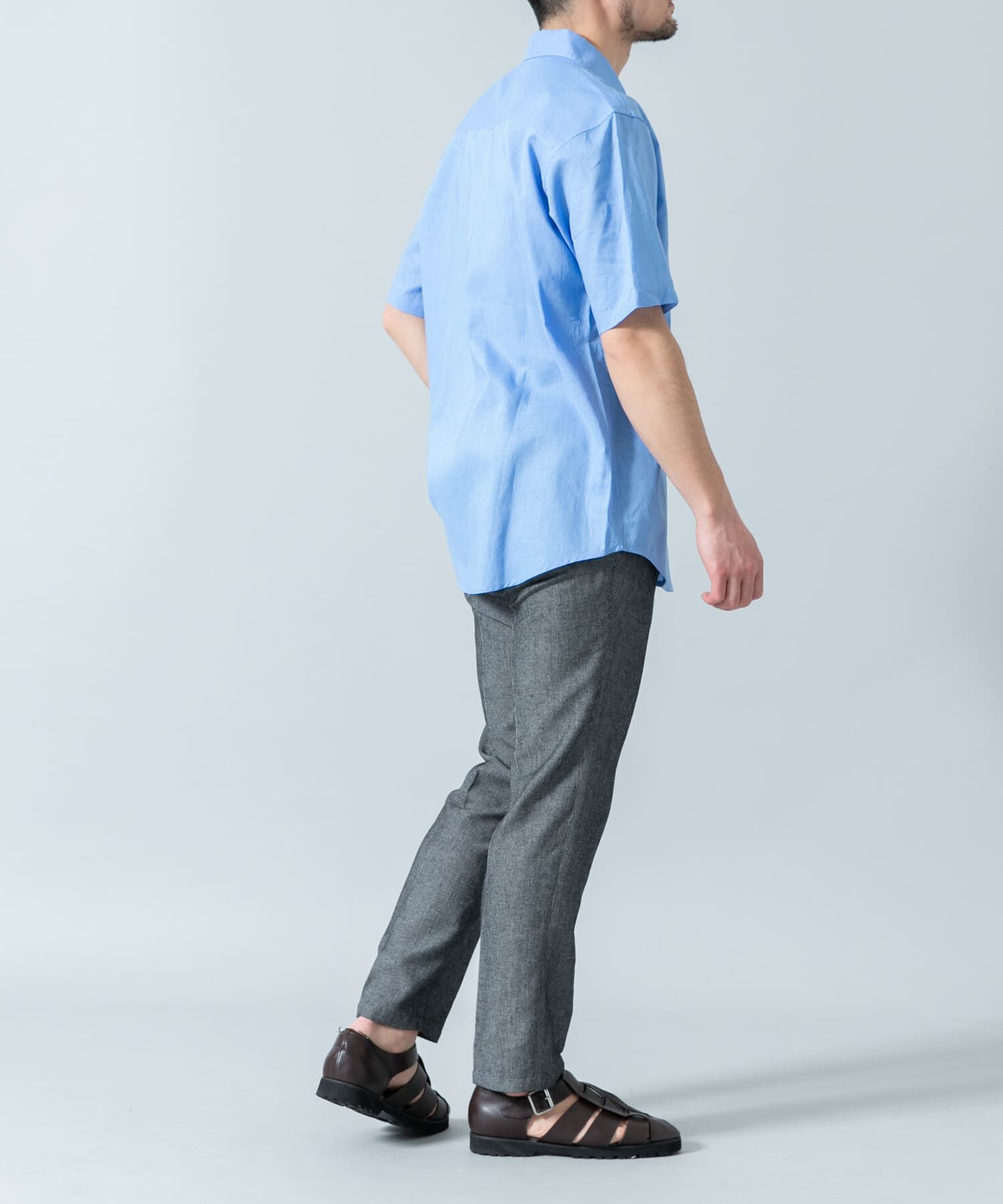 URBAN RESEARCH ROSSO「『XLサイズあり』リラックスコットンリネンレギュラーカラー半袖シャツ」|シャツ・ブラウス|